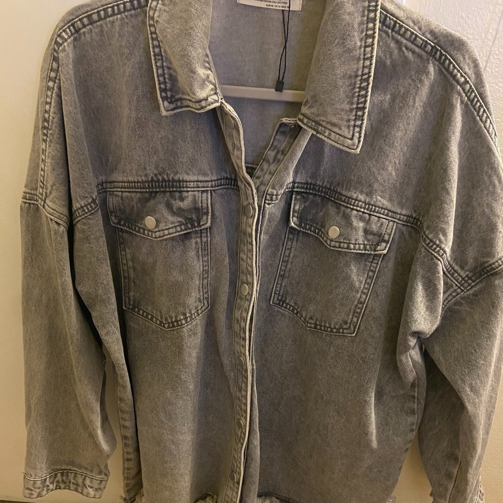 Grey Denim Jacket